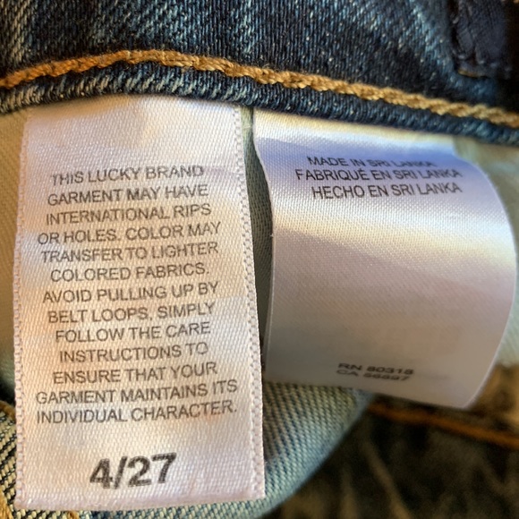 Lucky Brand Women’s Cut Off Jean Shorts (Size 27) / (Size 4) - Picture 6 of 8